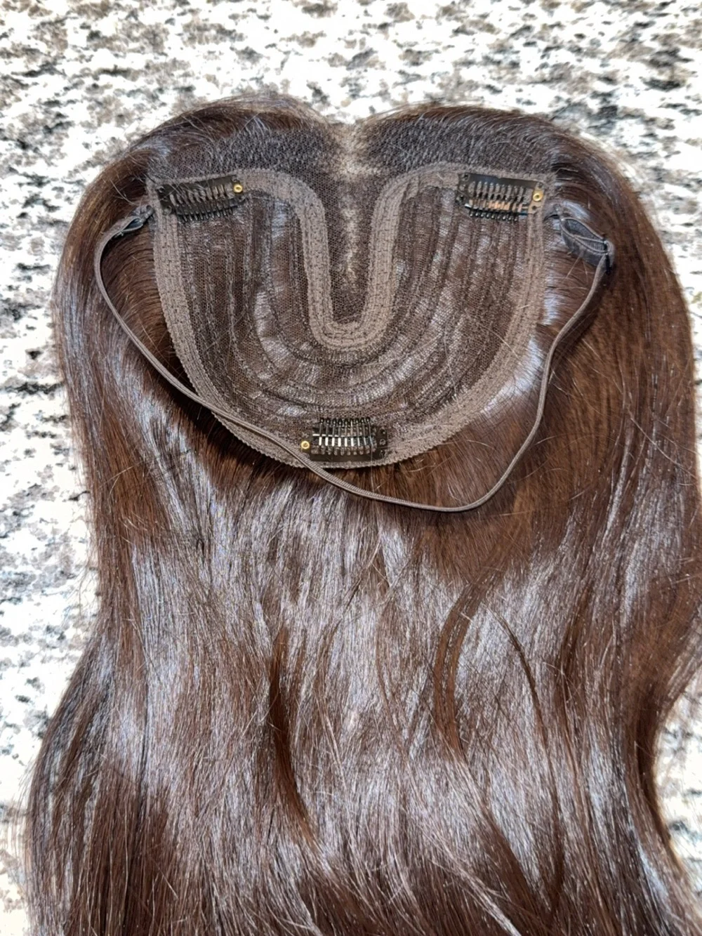Eawwii Dark Brown Synthetic Hair Toppers for Women with Thinning